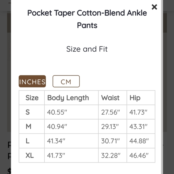 Gentle Herd Pocket Taper Cotton Blend Ankle Pants in Black - Picture 7 of 7